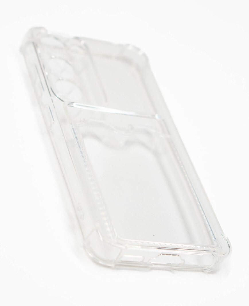 Чехол для мобильного телефона Samsung Galaxy S23 с визитницей прозрачный