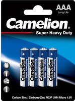 Батарейки Camelion Super Heavy Duty R03P-BP4B AAA, 4 шт