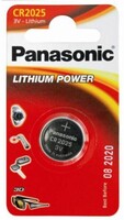 Батарейка Panasonic CR 2025EL/1B, 1 шт