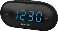 Радиочасы Vitek VT-6602 черные