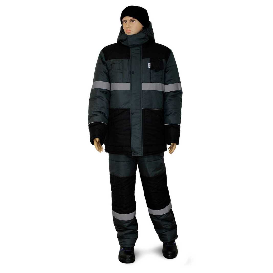 Костюм НордМен 170-76, размер 52-54, серый-черный