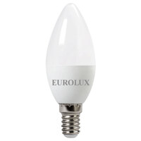 Лампа светодиодная Eurolux 76/2/4 LL-E-C37-6W-230-4K-E14
