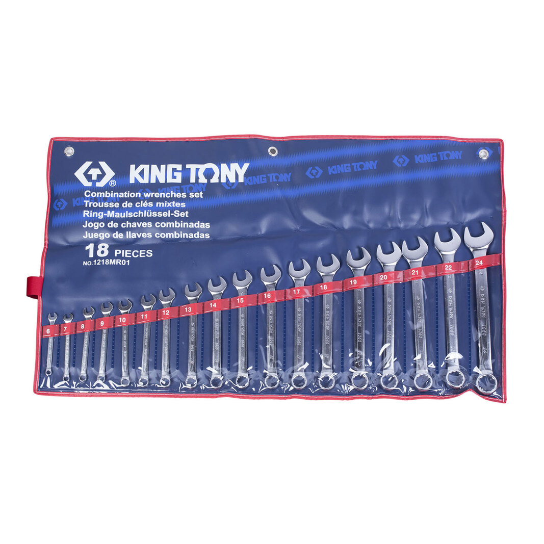 Набор комбинированных ключей King Tony 1218MR01 18 шт