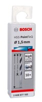 Сверло по металлу Bosch PointTeQ 1.5мм 2608577183, 10 шт.