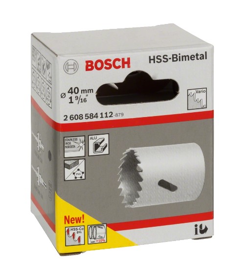 Коронка биметаллическая Bosch 2608584112 40 мм