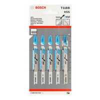 Набор пилок для лобзика Bosch T118B 2608631014, 5 шт. в упаковке