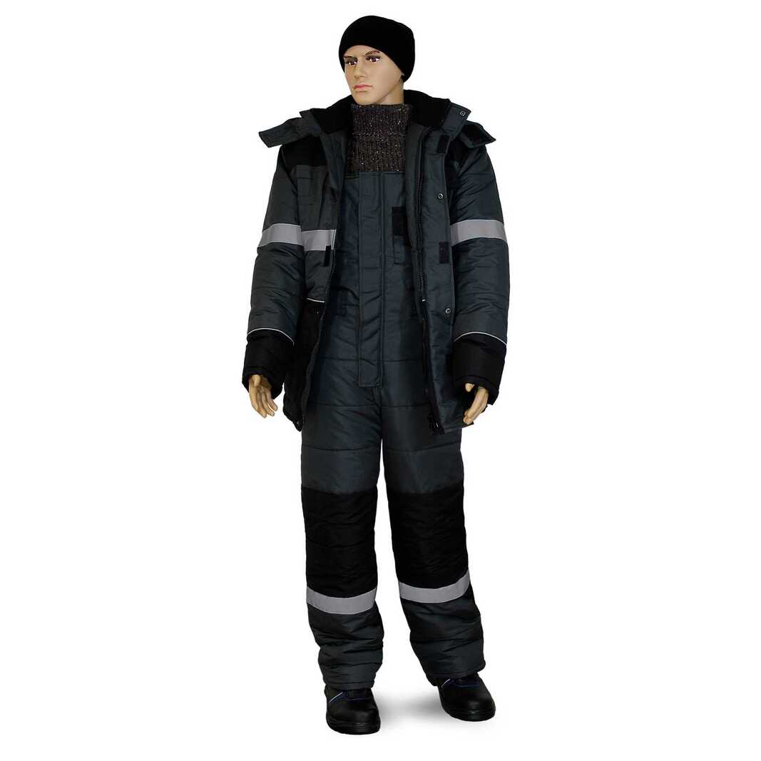 Костюм НордМен 170-76, размер 52-54, серый-черный