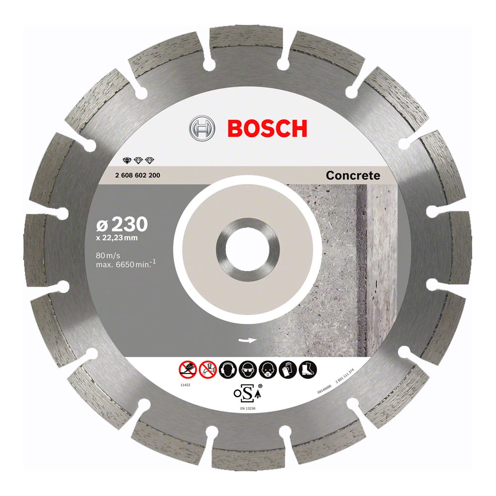 Диск алмазный Bosch 230*22,23мм Stnd Concrete 2608603243, 10 шт. в упаковке