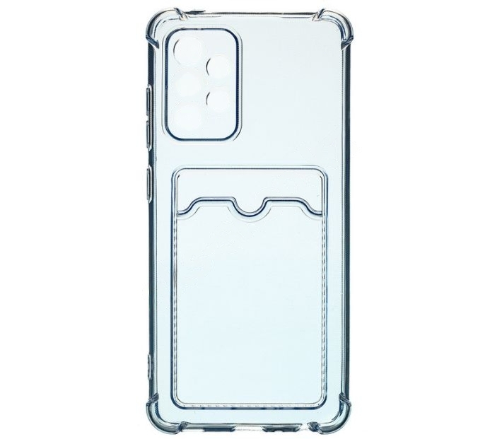 Чехол-накладка "Визитница" с карманом для Samsung Galaxy A52 (голубой)