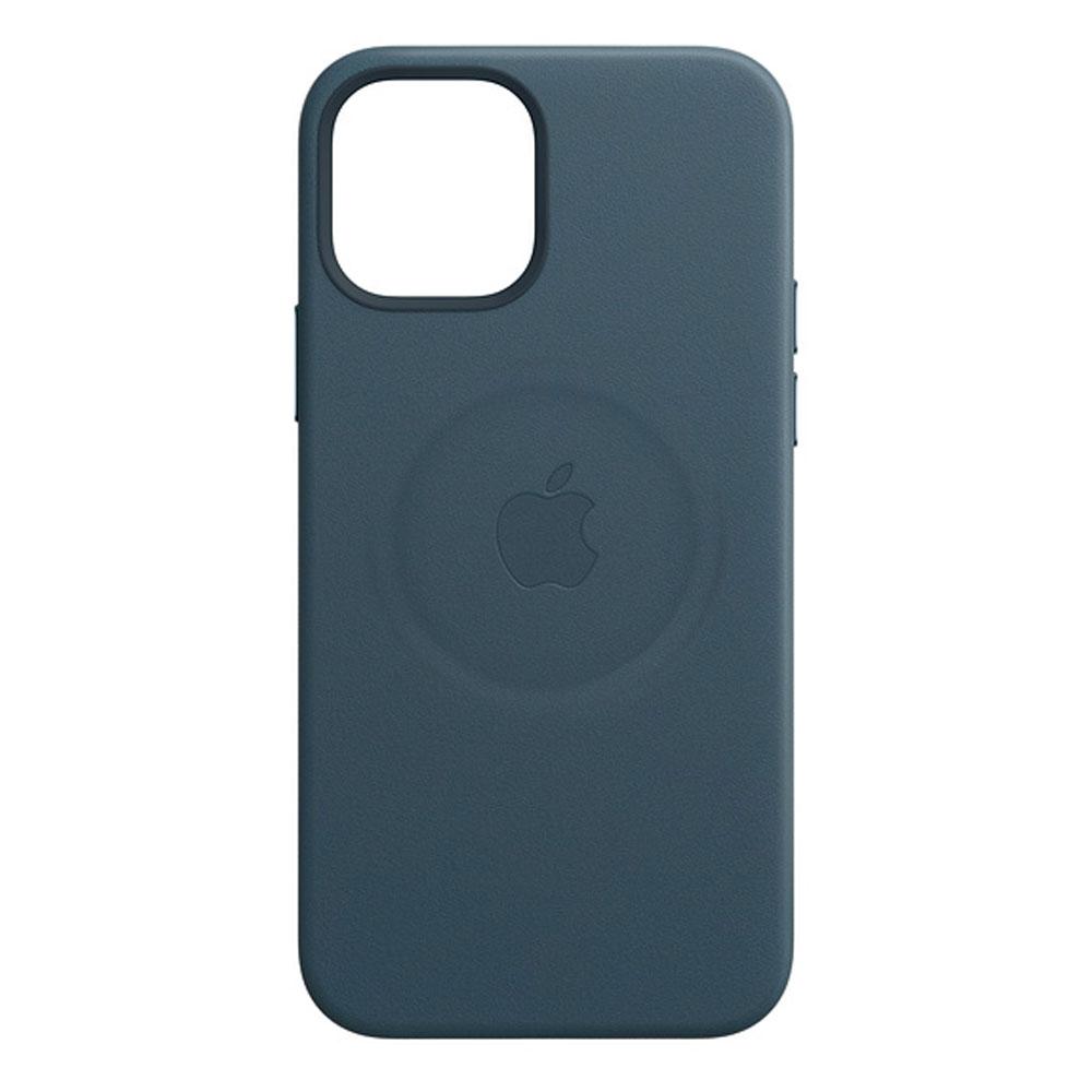 Чехол для телефона Apple iPhone 12/12Pro Leather Case with MagSafe MHKE3ZM/A, синий