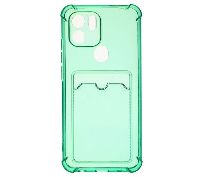 Чехол-накладка "Визитница" с карманом для Xiaomi Redmi A1 Plus (зеленый)