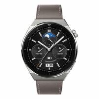 Смарт часы Huawei Watch GT 3 Pro Light Titanium Case Gray Leather Strap, 46 мм