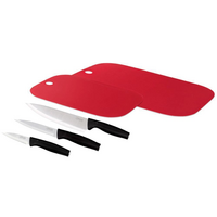 Набор ножей Rondell RD 1357 Trumpf, 3 ножа и 2 разделочные доски