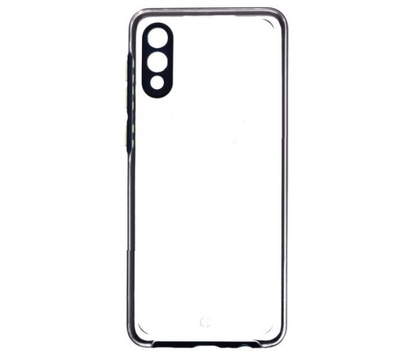 Чехол-накладка Глянцевый пластик с окантовкой для Samsung Galaxy A02 (синий)