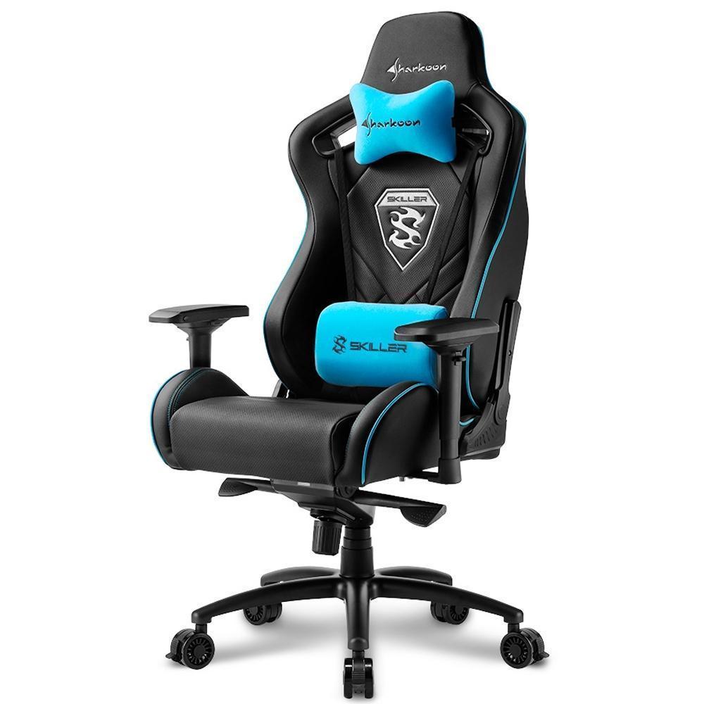 Игровое компьютерное кресло Sharkoon  Skiller SGS4 Black-Blue