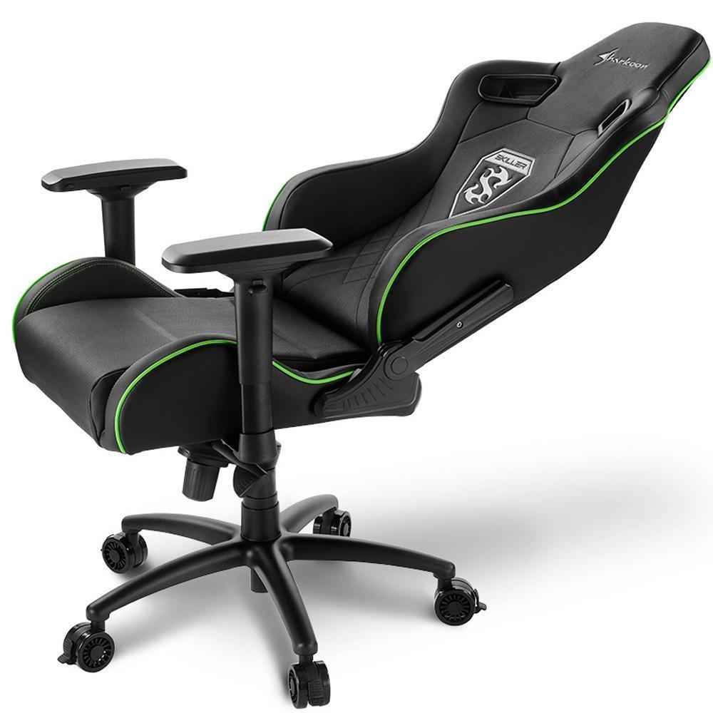 Игровое компьютерное кресло Sharkoon Skiller SGS4 Black-Green