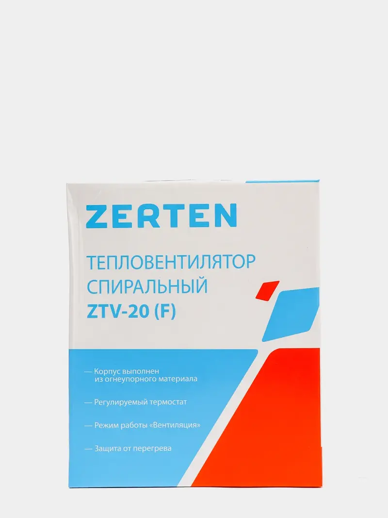 Тепловентилятор Zerten ZTV-20 F, белый