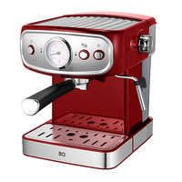 Кофеварка BQ CM1006 серебристо-красная