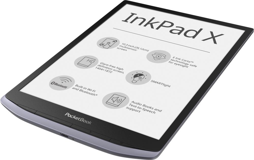 Электронная книга PocketBook 1040 InkPad X Metallic серая