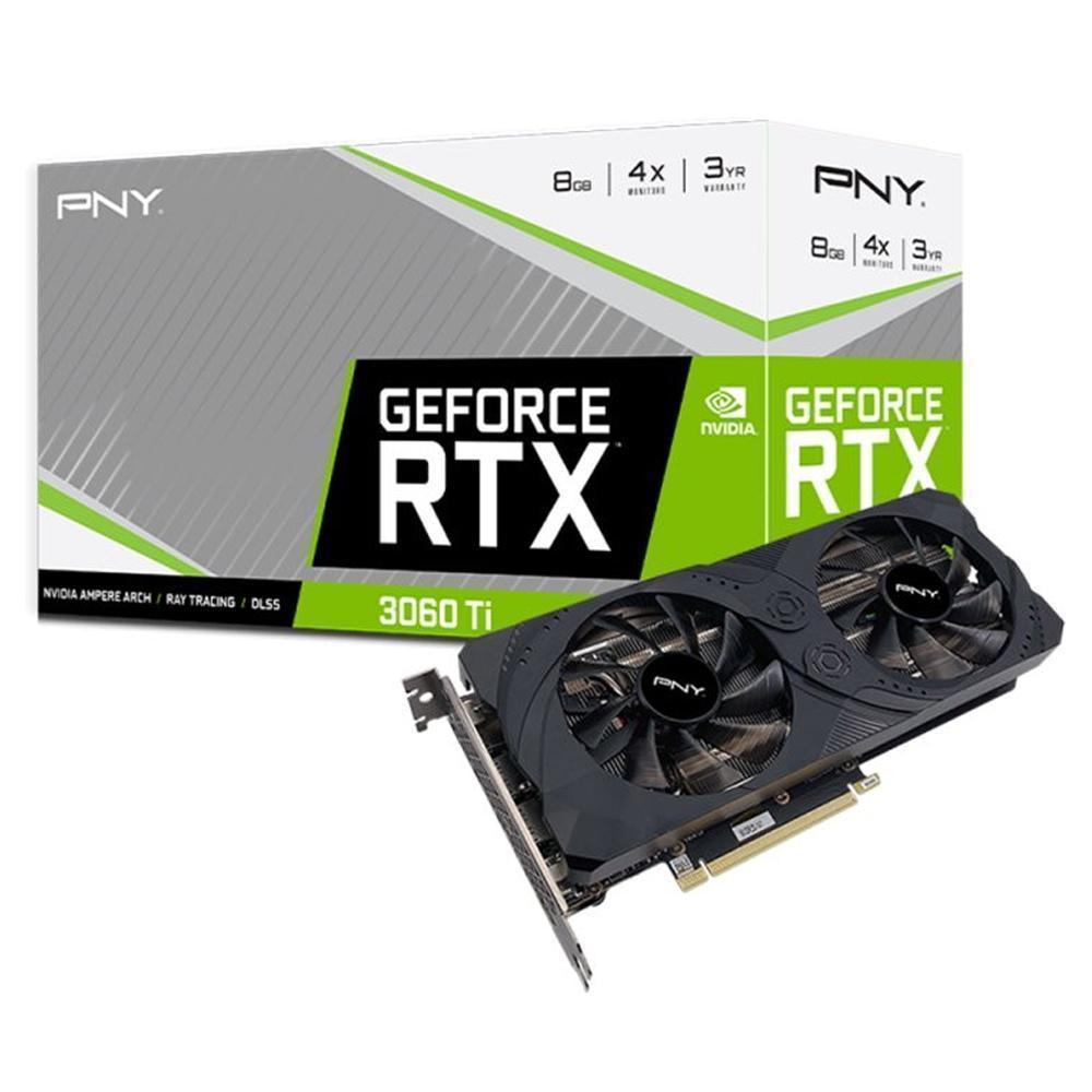 Видеокарта PNY GeForce RTX 3060 Ti 256 bit 1 410 MHz GDDR6 PCI-Ex 8 Gb