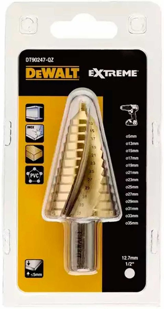 Сверло ступенчатое DeWalt  DT90247  35 мм