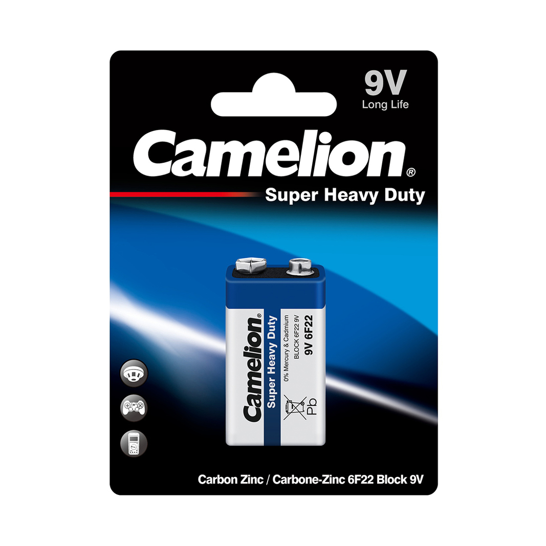 Батарейка Camelion 6F22-BP1B, 9V 1 шт