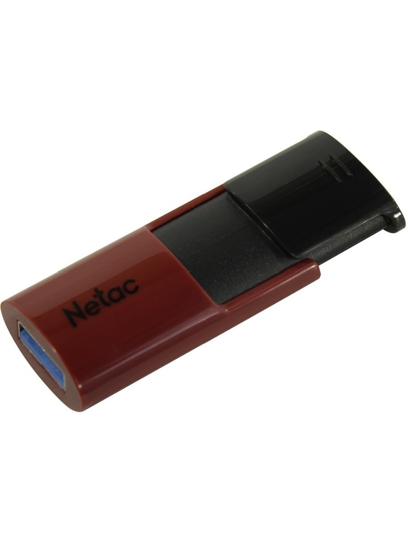 USB Flash карта Netac U182, 64GB, черная-красная