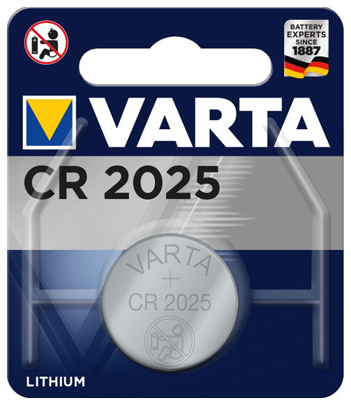 Батарейка Varta CR2025, 1 шт