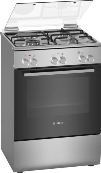 Кухонная плита Bosch HXA050F50Q серебристая