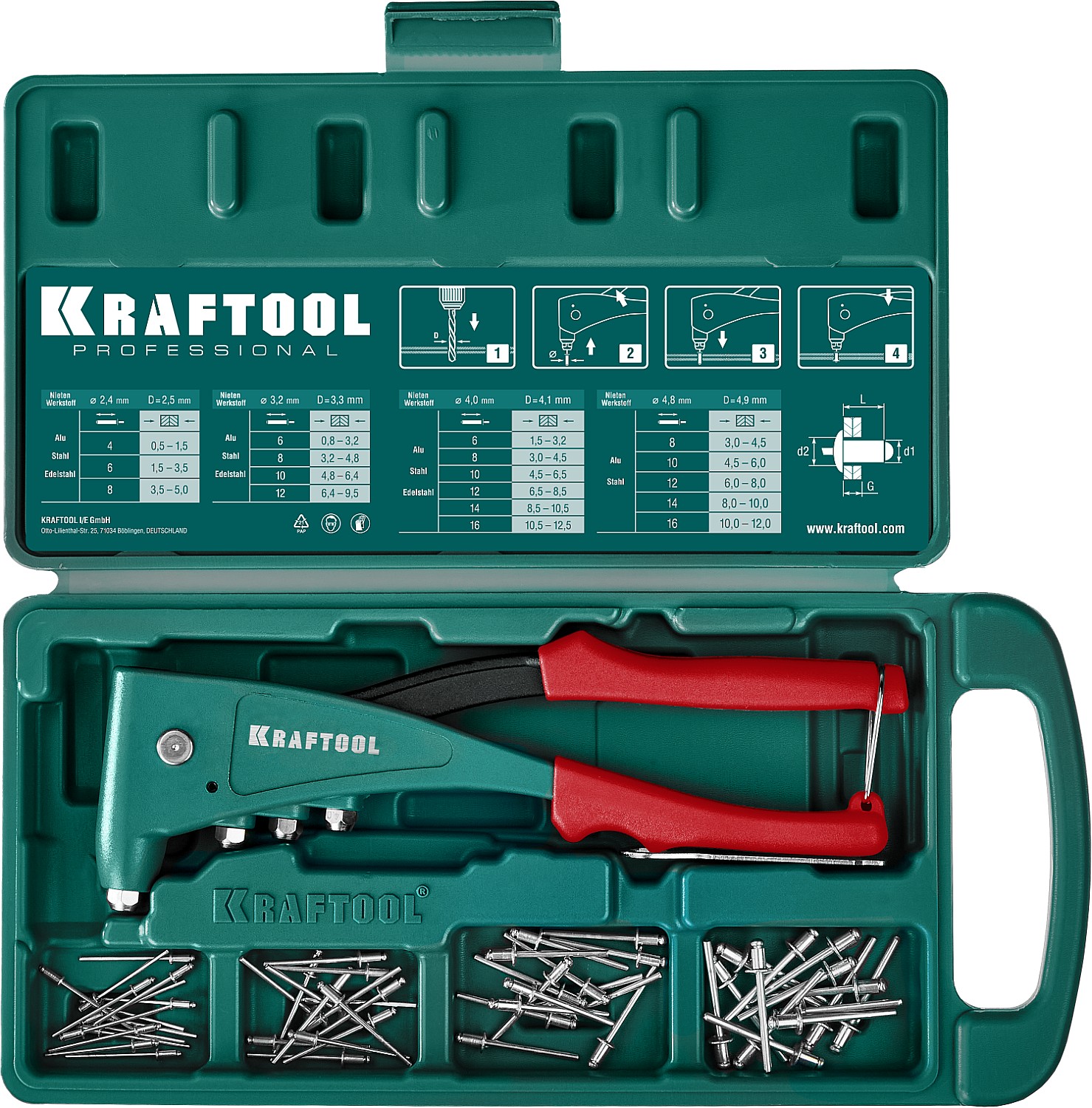 Заклепочник Kraftool Professional X-5F 31173-H6