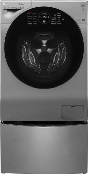 Стиральная машина LG TwinWash FH6G1BCH6N + TW206W серый