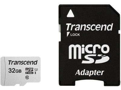 Карта памяти Transcend &quot;MicroSD&quot;, TS32GUSD300S-A, 32Gb
