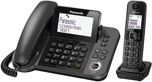 Беспроводной телефон Panasonic KX-TGF320RUM, черный