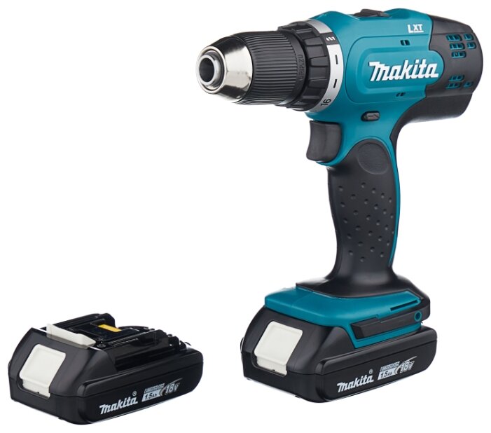 Аккумуляторная дрель-шуруповерт Makita DDF453SYE Li-Ion 1.5 А·ч 18 В х2 кейс 42 Н·м