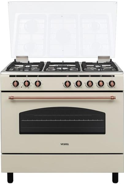 Кухонная плита Vestel F96T50RG2 бежевая