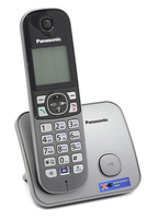 Беспроводной телефон Panasonic KX-TG6811RUM, серый металлик