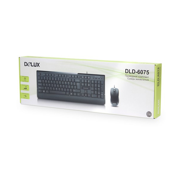 Клавиатура + мышь Delux DLD-6075OUB