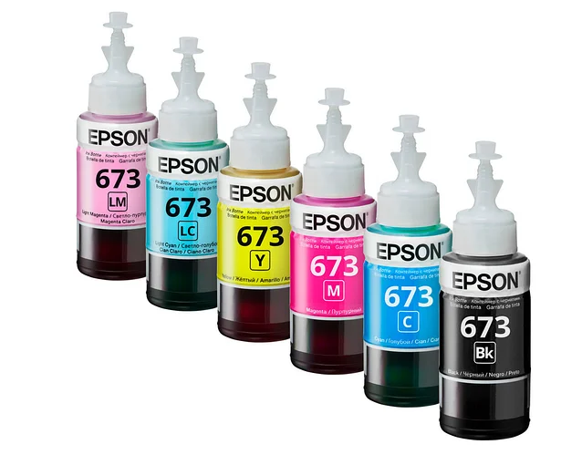 Комплект чернил Epson 673, 6 цветов, 6 шт в упаковке по 70 мл
