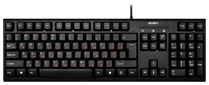 Клавиатура SVEN KB-S300 Black USB