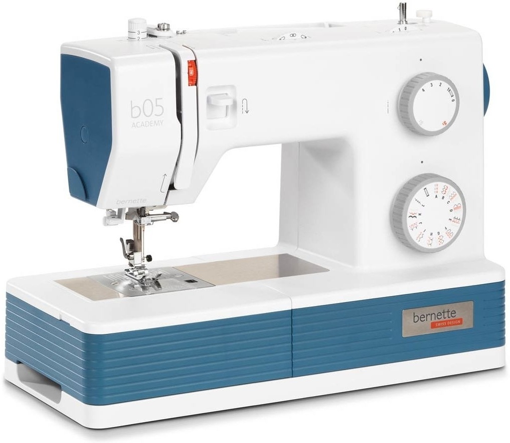 Швейная машина Bernina Bernette B05 Academy бело-синяя