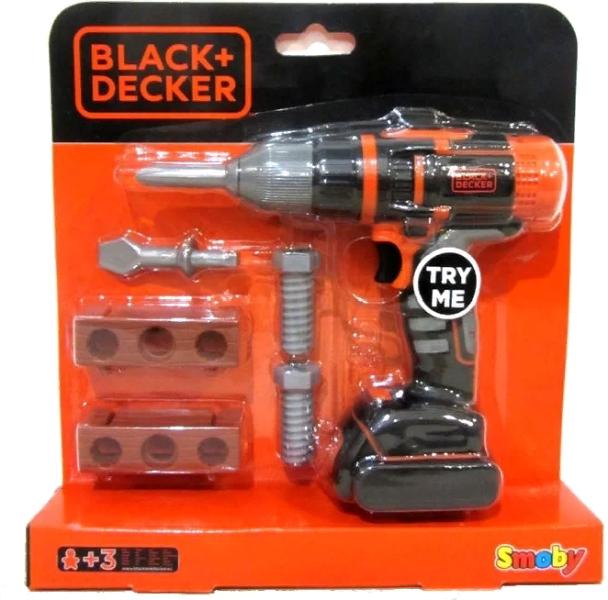 Набор игрушек Smoby Механический шуруповерт Black&amp;Decker 360108